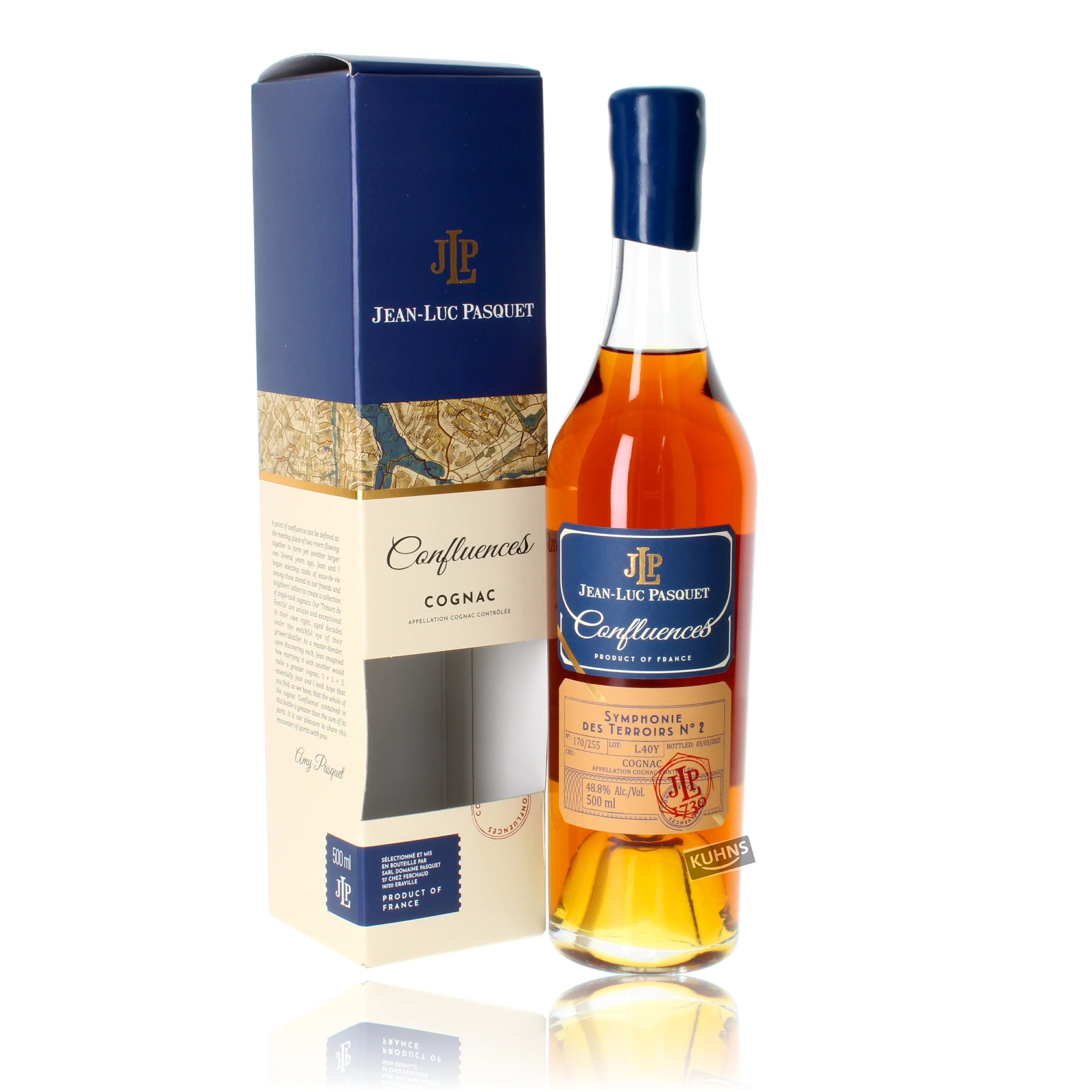 Jean-Luc Pasquet Confluences Cognac 0,5l, alc. 48,8 Vol.-%