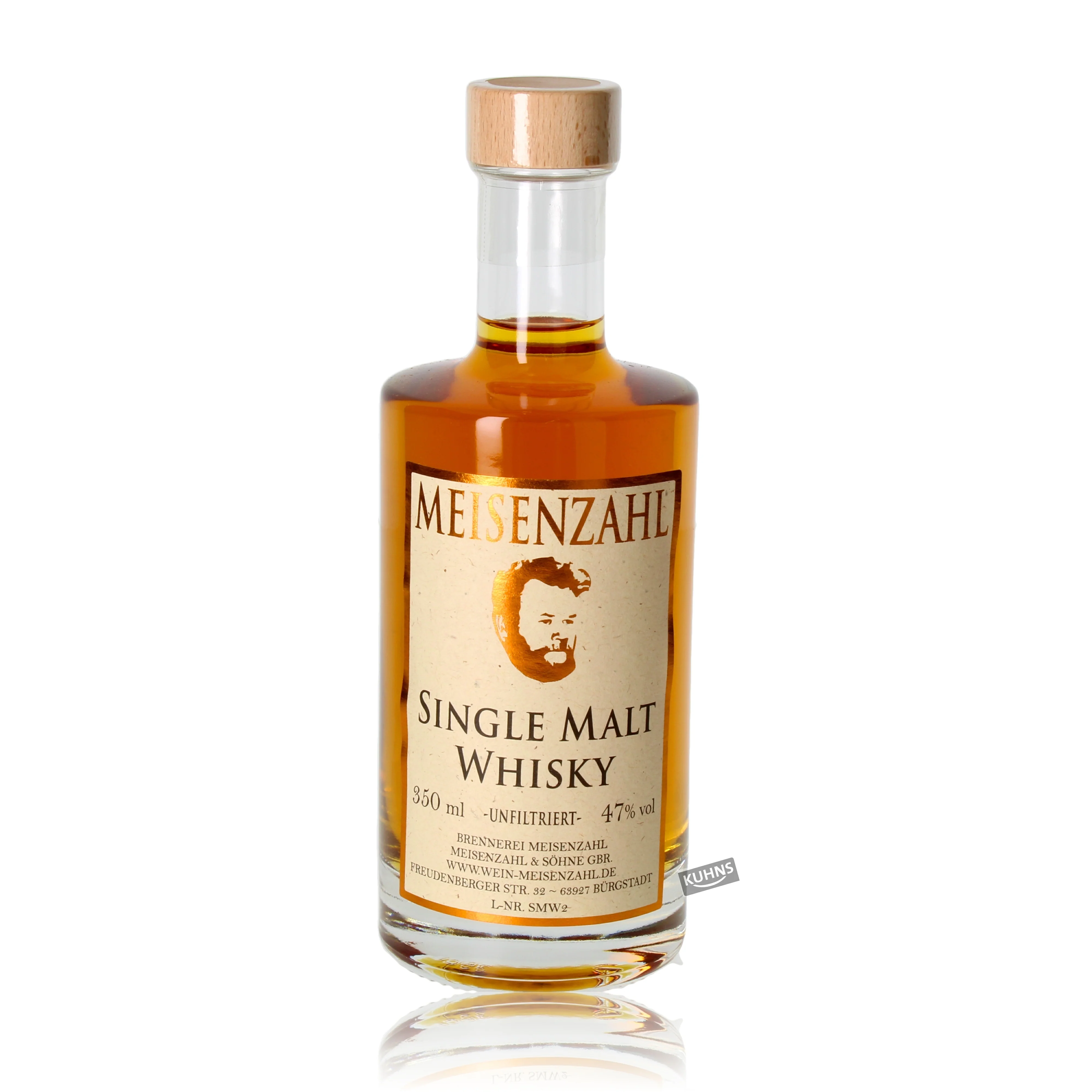 Meisenzahl Single Malt Whisky 0,35l, alc. 47 Vol.-%