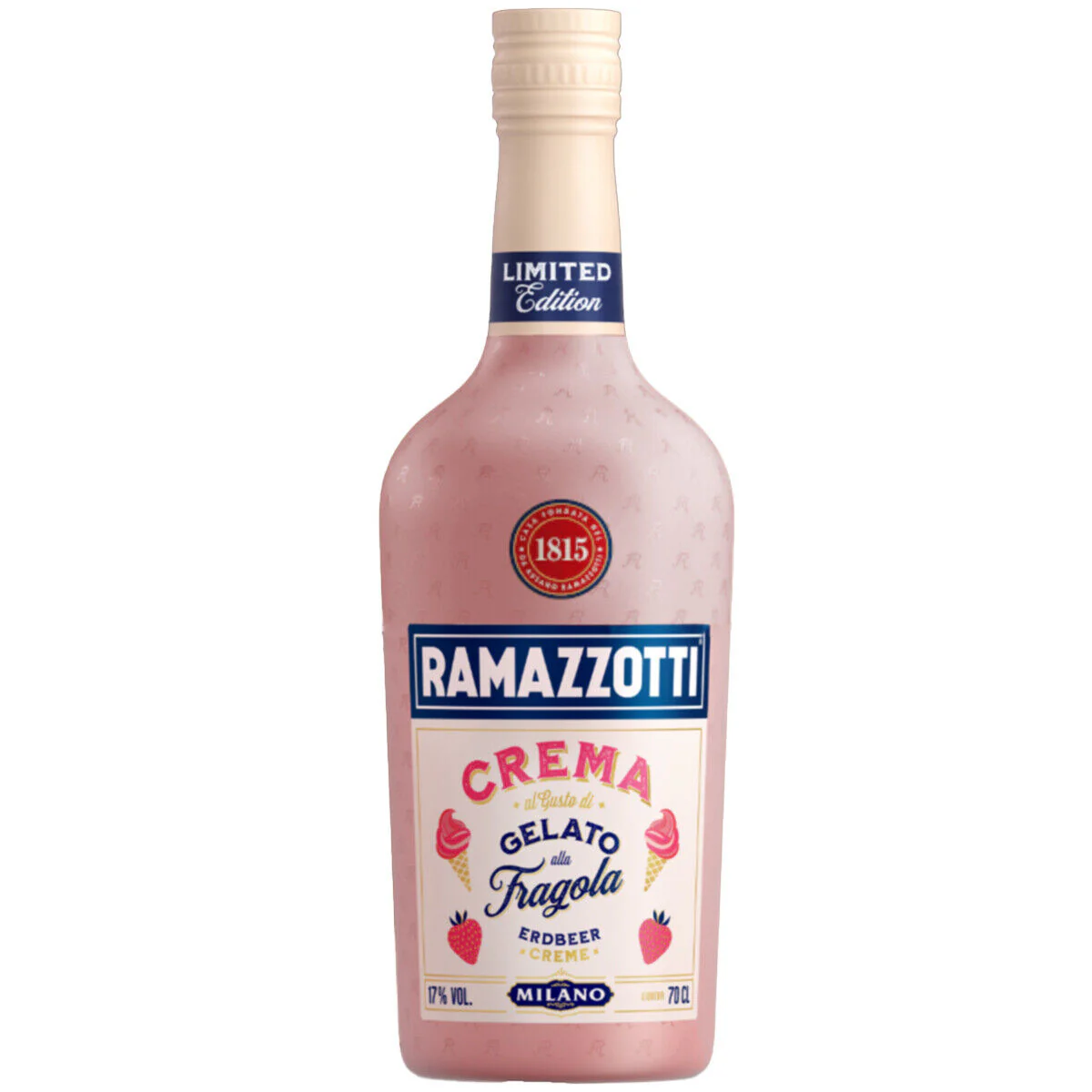 Ramazzotti Crema Gelato alla Fragola 0,7l, alc. 17 Vol.-%