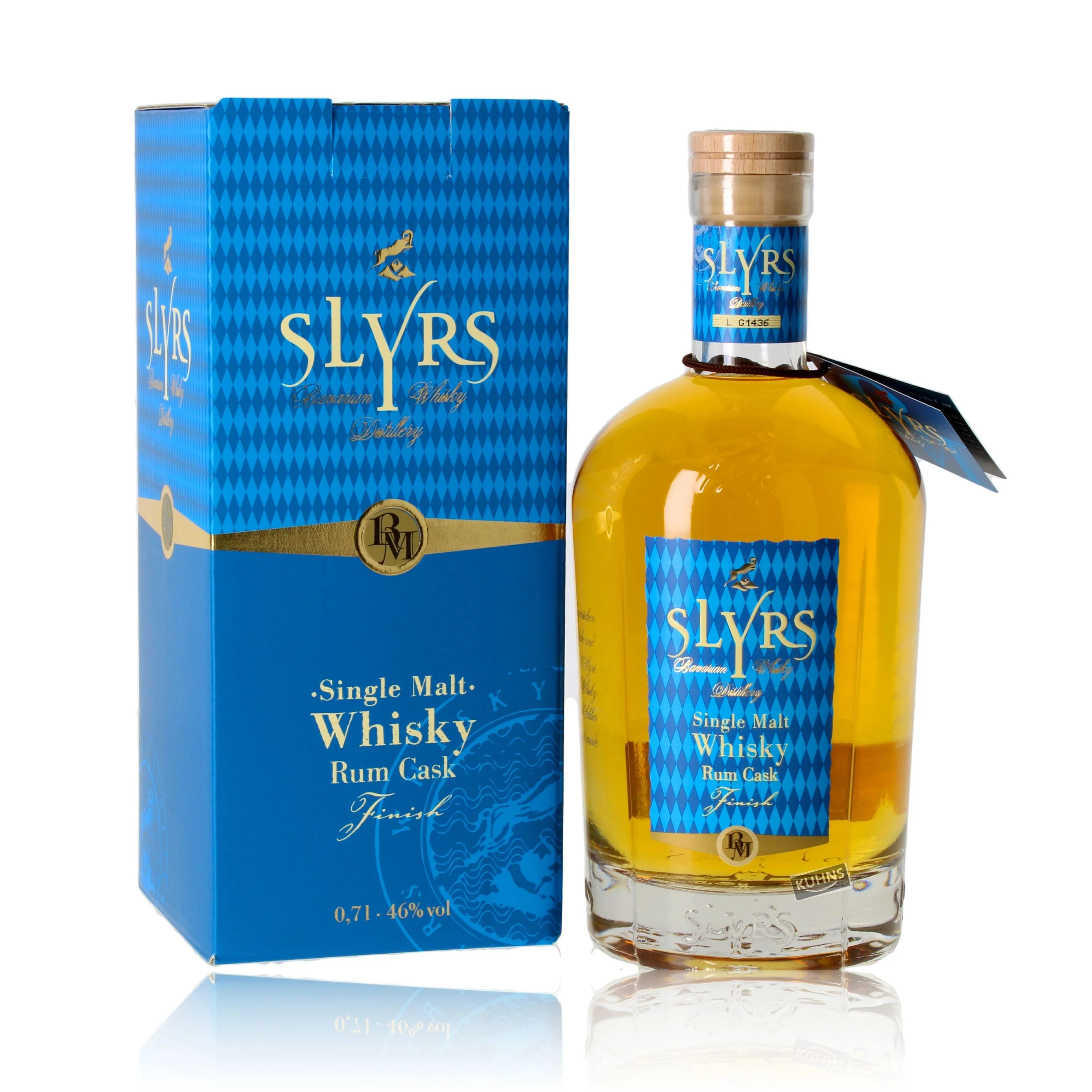 Slyrs Rum Finish Single Malt Whisky 0,7l, alc. 46 Vol.-%