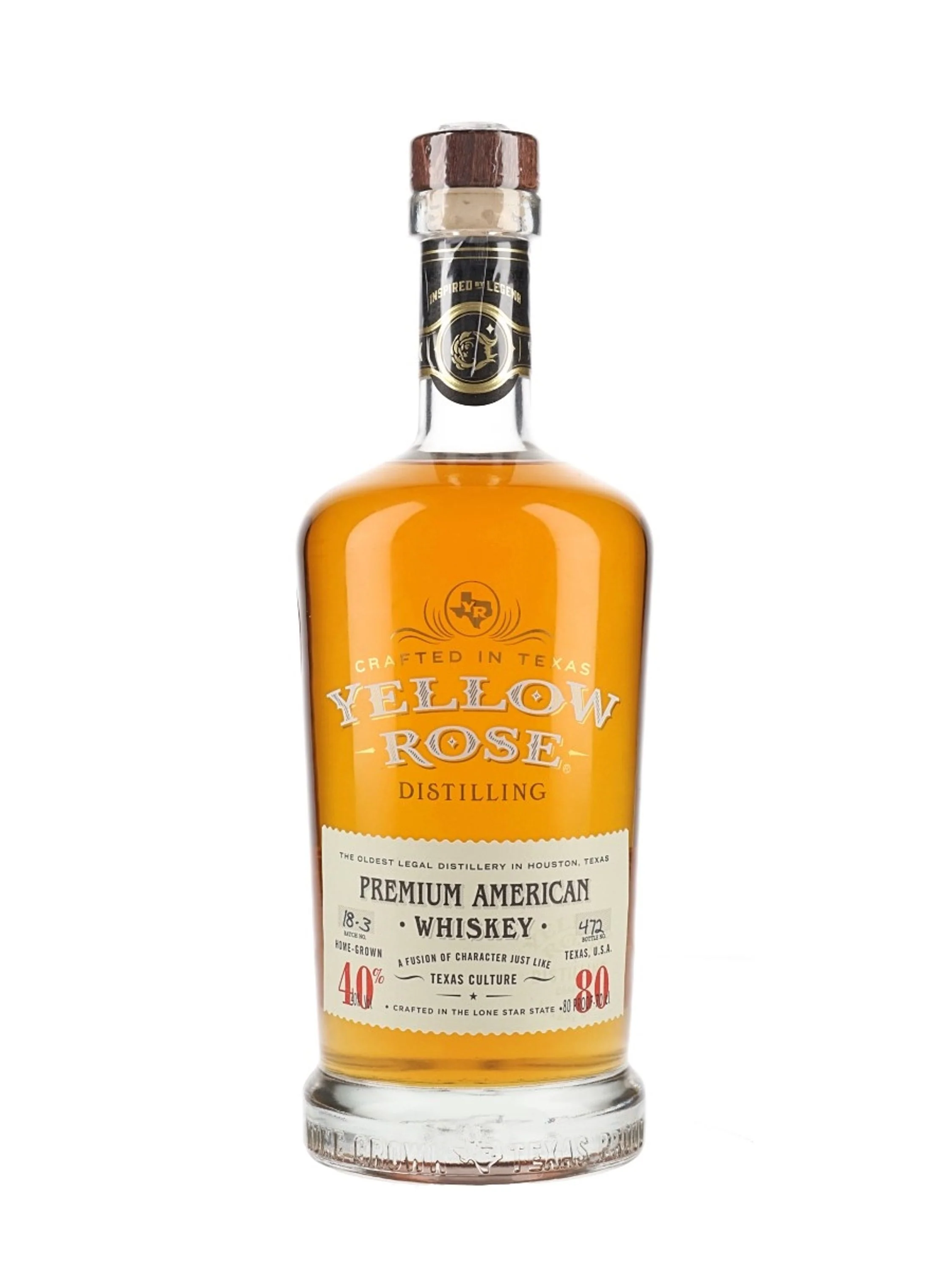 Yellow Rose Premium American Whiskey 0,7l, alc. 40 Vol.-%